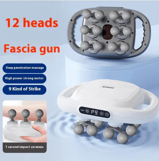 12-Head Fascia Massage Gun.