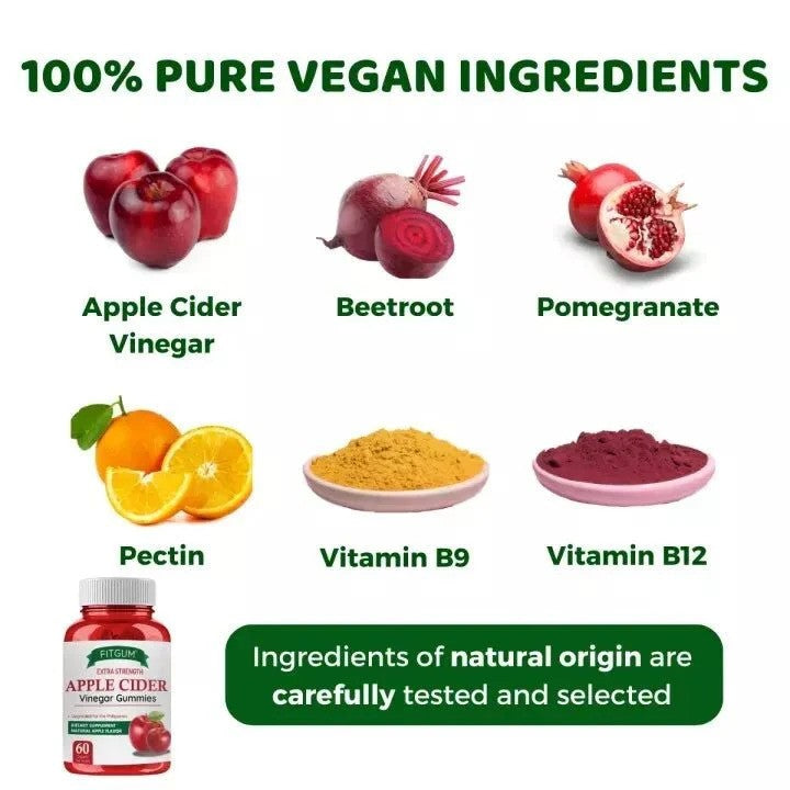 FitGum – Extra Strength Apple Cider Vinegar Gummies (Original)