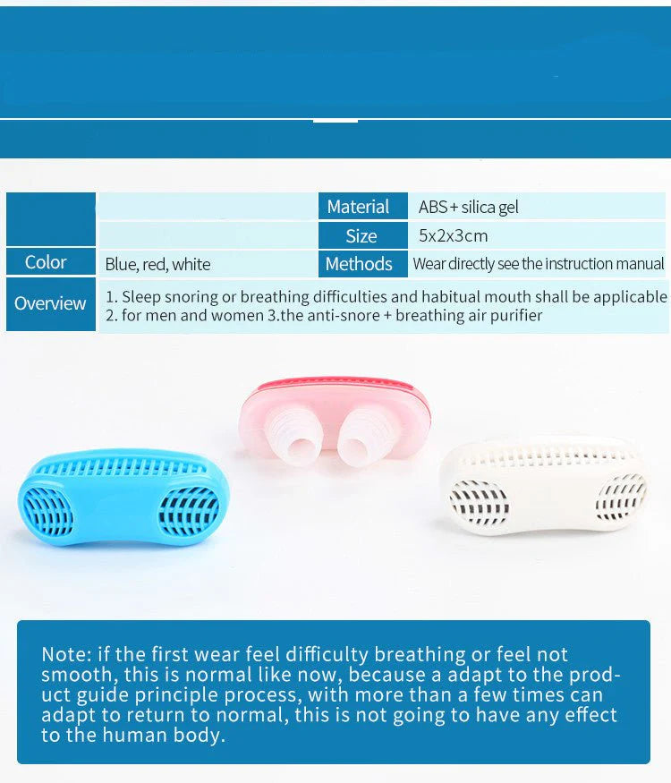 Anti Snoring Device – Comfortable Magnetic Nose Clip for Better Sleep